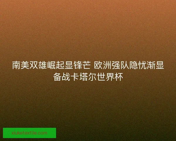 南美双雄崛起显锋芒 欧洲强队隐忧渐显备战卡塔尔世界杯 南美双雄崛起显锋芒 欧洲强队隐忧渐显备战卡塔尔世界杯